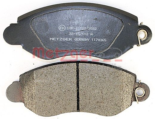 METZGER 1170365 Bremsbelagsatz, Scheibenbremse